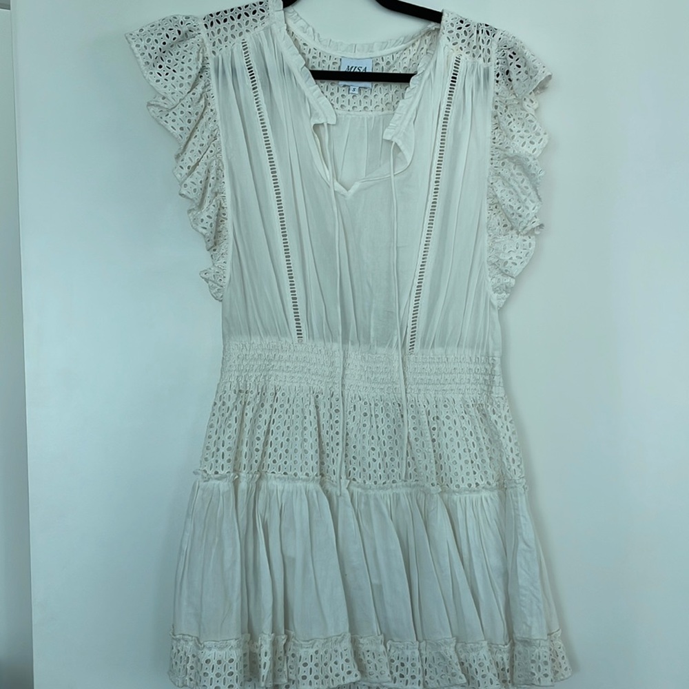 MISA Los Angeles, white dress, size small